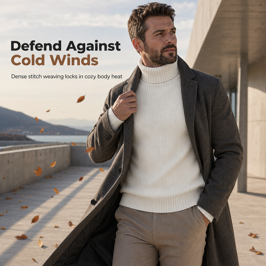 Men's Slim Fit Knit Turtleneck Sweater