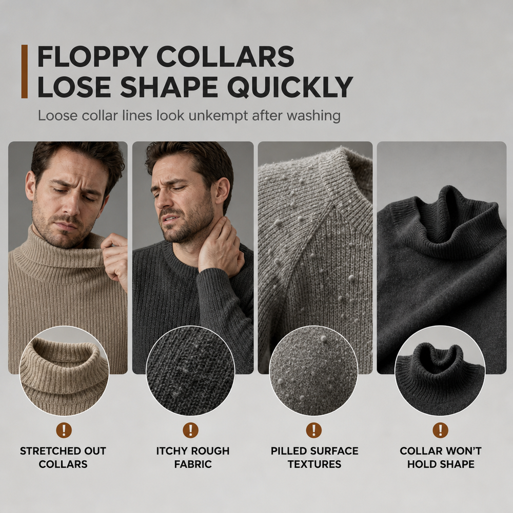 Men's Slim Fit Knit Turtleneck Sweater