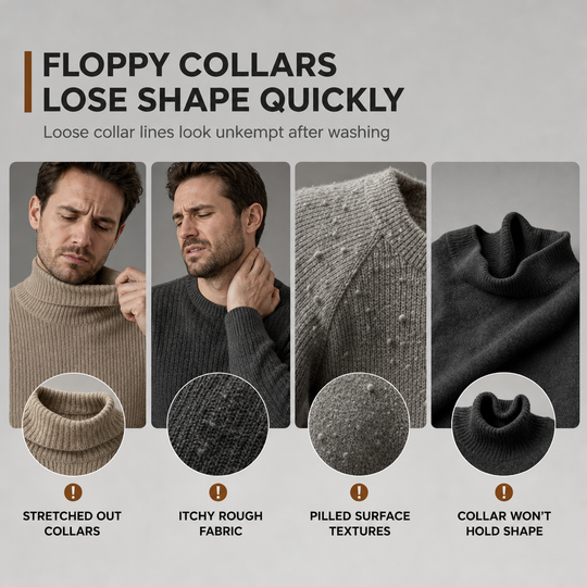 Men's Slim Fit Knit Turtleneck Sweater