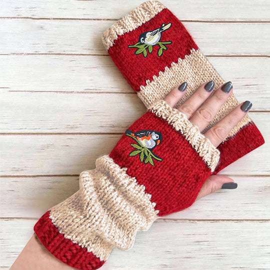 Winter Warm Half Finger Knitted Gloves