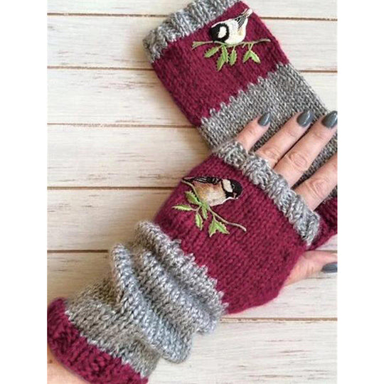Winter Warm Half Finger Knitted Gloves