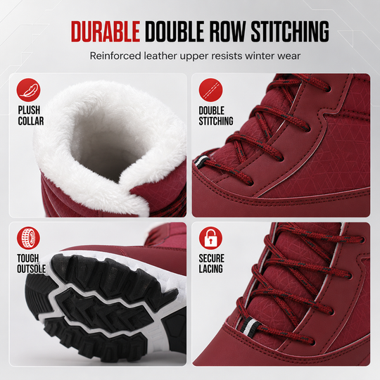 Women's Winter Snow Boots Thickened Mid Calf Boots for Outdoor Travel Plus Size🔥