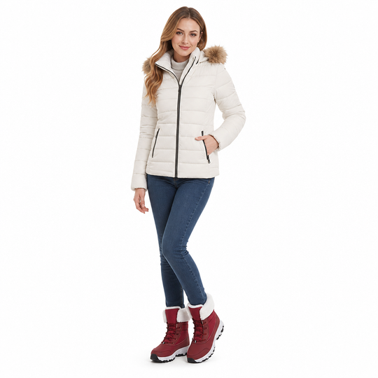 Women's Winter Snow Boots Thickened Mid Calf Boots for Outdoor Travel Plus Size🔥