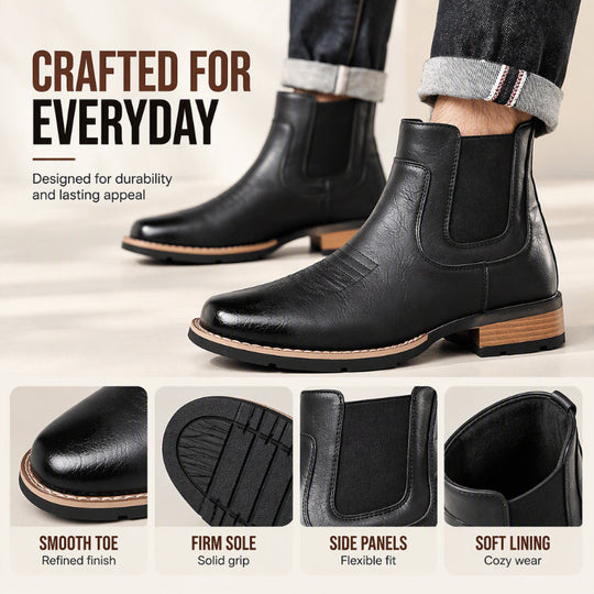 Men's Vintage Slip-On Chelsea Boots