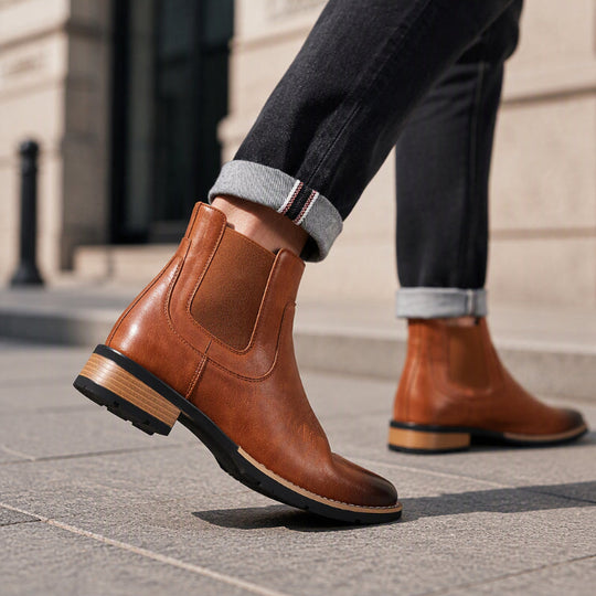 Men's Vintage Slip-On Chelsea Boots