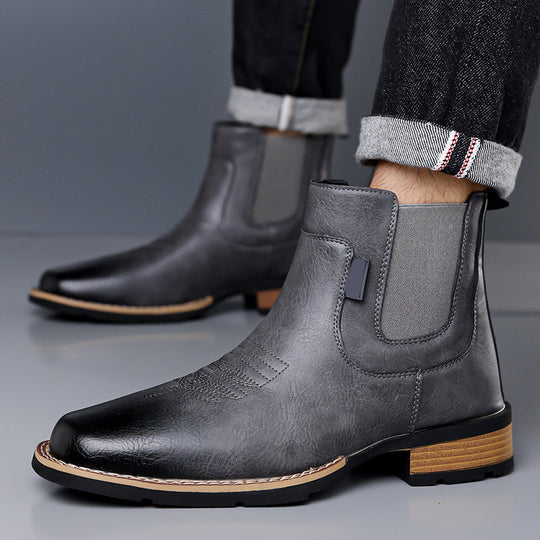 Men's Vintage Slip-On Chelsea Boots