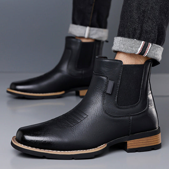 Men's Vintage Slip-On Chelsea Boots