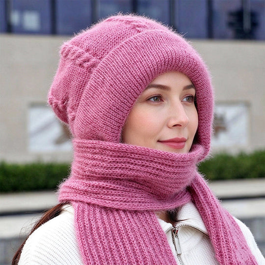 🧣 Toasty Comfort, Head-to-Neck Coverage | Women's Winter Warm Hooded Scarf