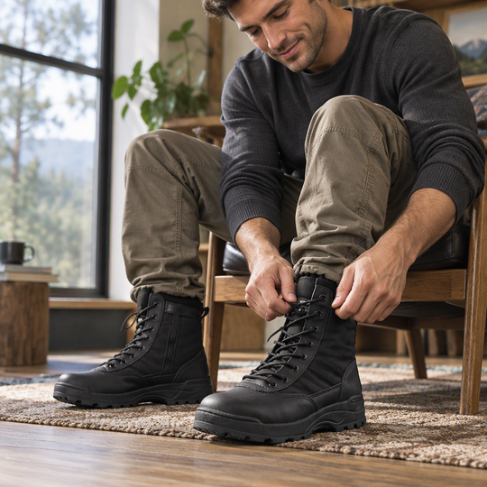 🥾 Unisex Outdoor High-Top Tactical Combat Boots ✨ – Durable & All-Terrain | Free Shipping 🚚