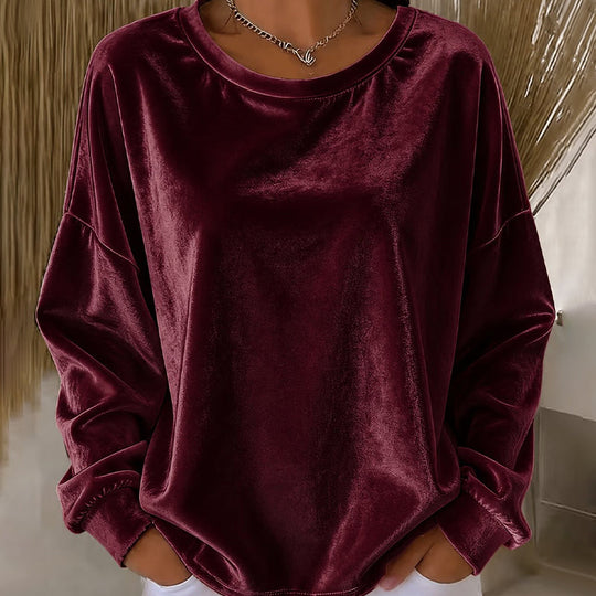 Women's Casual Crewneck Long Sleeve Top