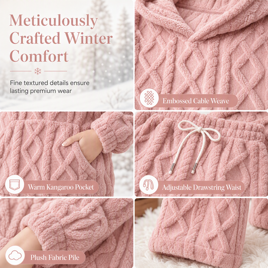☁️🧸 The Snuggle Edit™ – Fluffy Hoodie & Dream-Soft Lounge Set ✨💗