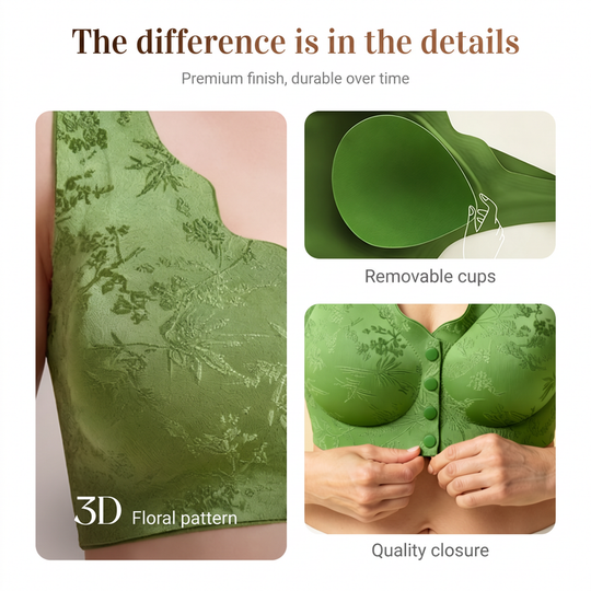 Comfort Front-Clasp & Wire-Free Seamless Bra