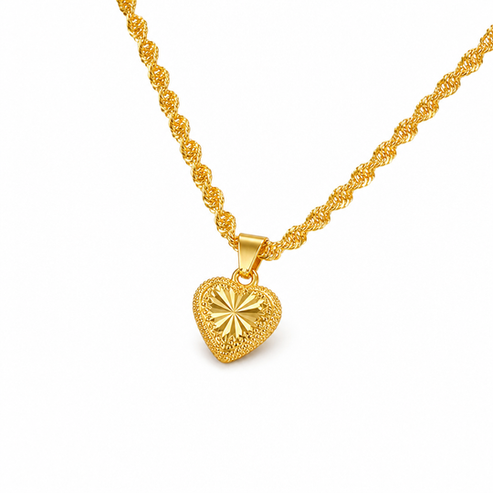 🌸🖤Black Friday Sale🖤 🌸Retro Heart Shaped for Women Copper Alloy Imitation Gold Clavicle Chain Jewelry