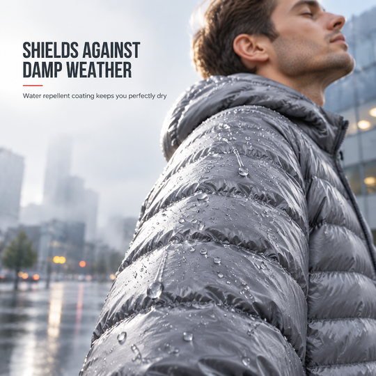 Men's Lightweight Hooded Cotton Padded Solid Color Autumn Winter Short Coat🔥