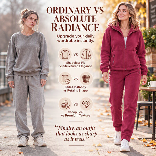 🧥 Soft Thermal Comfort, Easy Matching Set | Unisex Casual Thermal Jacket and Pants Set