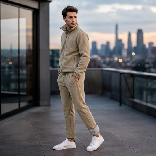 🧥 Soft Thermal Comfort, Easy Matching Set | Unisex Casual Thermal Jacket and Pants Set