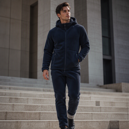 🧥 Soft Thermal Comfort, Easy Matching Set | Unisex Casual Thermal Jacket and Pants Set