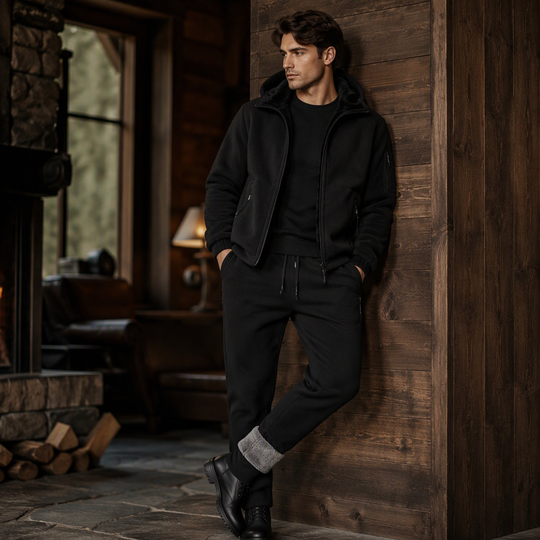 🧥 Soft Thermal Comfort, Easy Matching Set | Unisex Casual Thermal Jacket and Pants Set