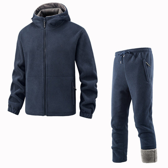 🧥 Soft Thermal Comfort, Easy Matching Set | Unisex Casual Thermal Jacket and Pants Set