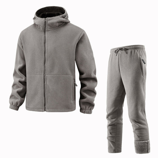 🧥 Soft Thermal Comfort, Easy Matching Set | Unisex Casual Thermal Jacket and Pants Set