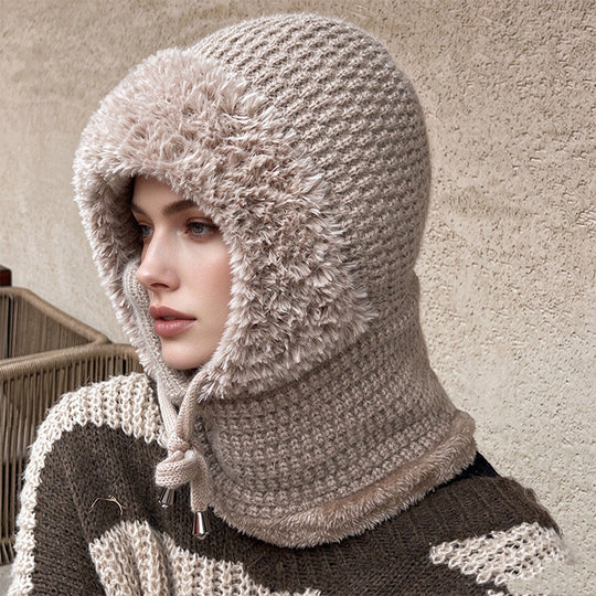 🧶 Full Face & Neck Coverage, Toasty Core Warmth | Women's Outdoor Warm Knitted Balaclava Hat