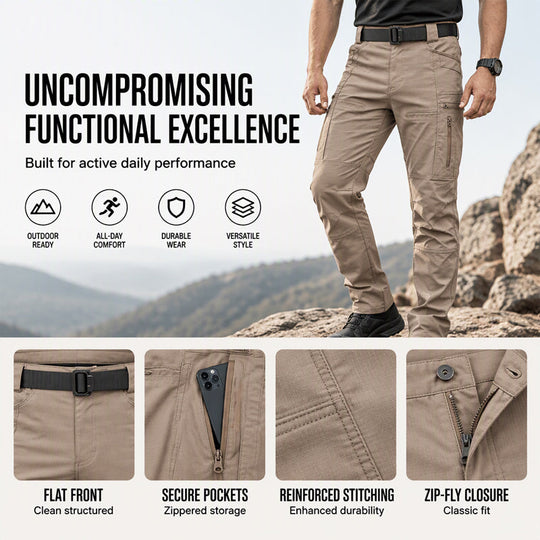 👖 Streamlined Fit, Hands-Free Utility | Men's Outdoor Slim Fit Tactical Cargo Pants