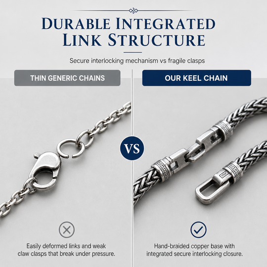 Handmade Vintage Sterling Silver Braided Meander Jewellery – Bold Hip-Hop Style for Men & Women ✨