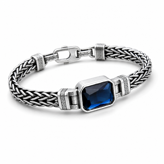 Handmade Vintage Sterling Silver Braided Meander Jewellery – Bold Hip-Hop Style for Men & Women ✨