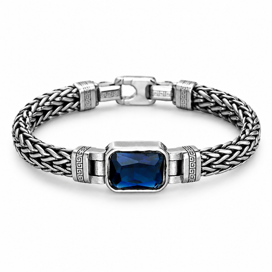 Handmade Vintage Sterling Silver Braided Meander Jewellery – Bold Hip-Hop Style for Men & Women ✨