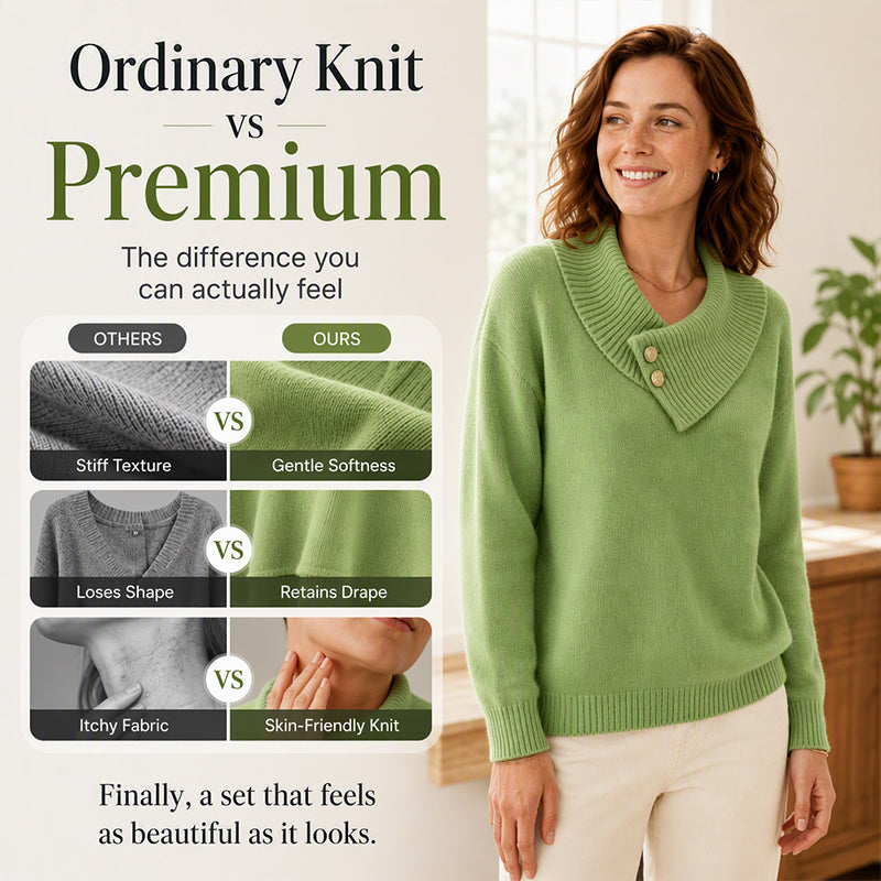 🧶 Relaxed Off-Duty Comfort, Cloud-Soft Ease | Women's Casual Lazy Style Knit Sweater