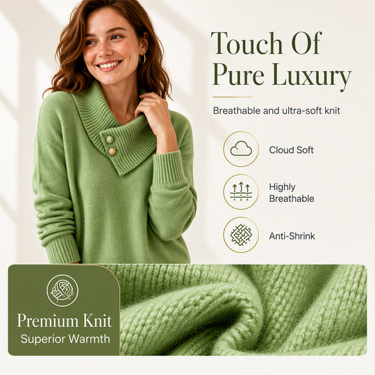 🧶 Relaxed Off-Duty Comfort, Cloud-Soft Ease | Women's Casual Lazy Style Knit Sweater