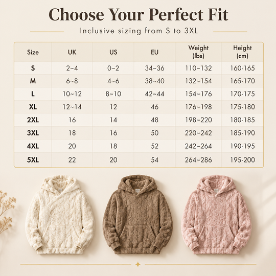 Women's Loose Fit Pullover Jacquard Hooded Plush Hoodie for Autumn and Winter