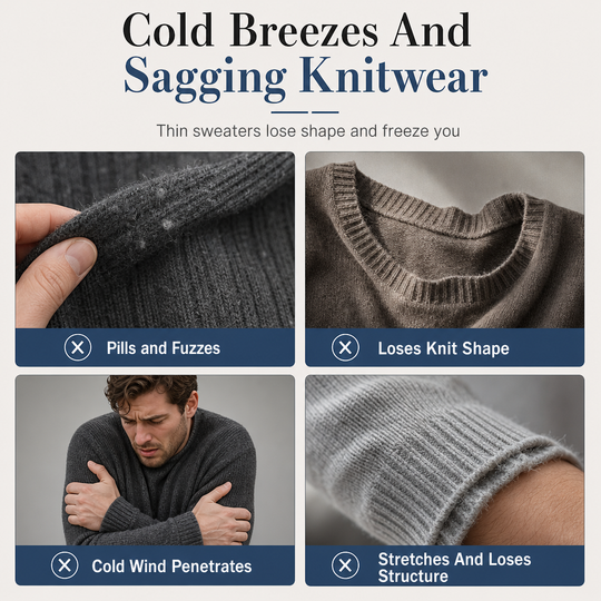 Men's Solid Long Sleeve Knit Cardigan Sweater
