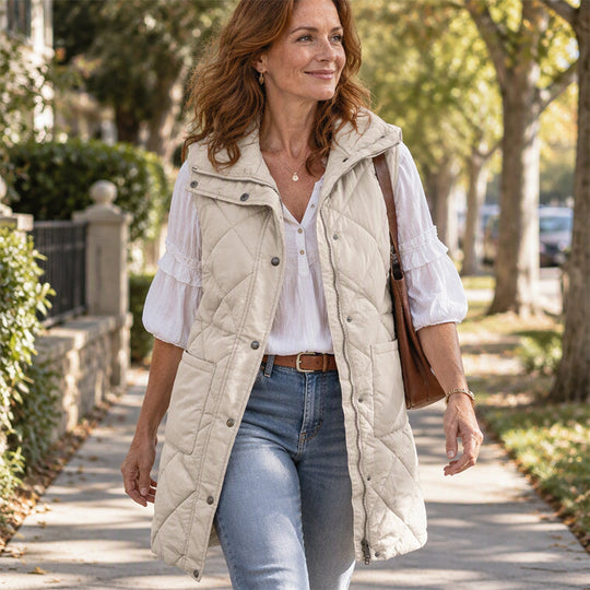 💕BUY 2 Free Shipping✈️Women's Mid-Length Quilted Thermal Vest