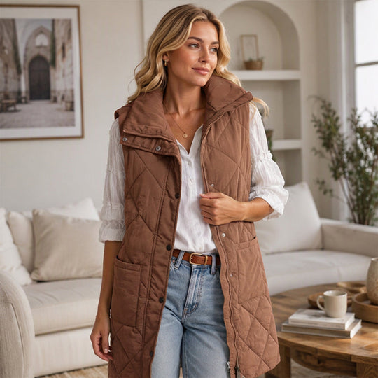💕BUY 2 Free Shipping✈️Women's Mid-Length Quilted Thermal Vest