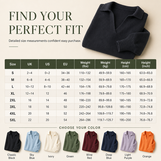 🧶 Relaxed Drape Comfort, Polished Collar Detail | Women's Loose Fit Collared Knit Sweater Casual Slouchy Solid Color Long Sleeve Knitwear