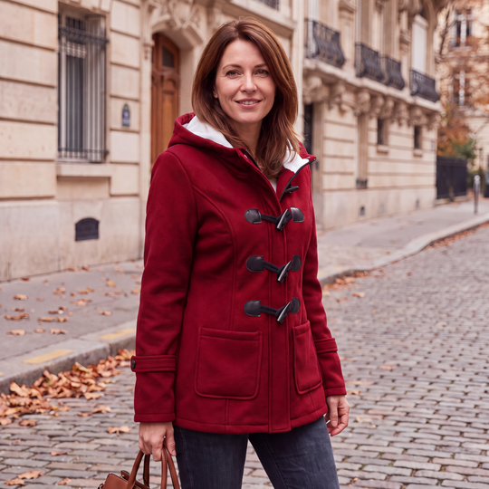 🧥 Cold-Ready Warmth, Timeless Button Detail | Women's Winter Warm Hooded Toggle Coat