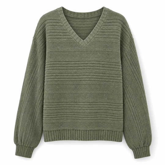 👚 Flattering Neckline, Easy Everyday Comfort | Women's Casual Long Sleeve V-Neck Top