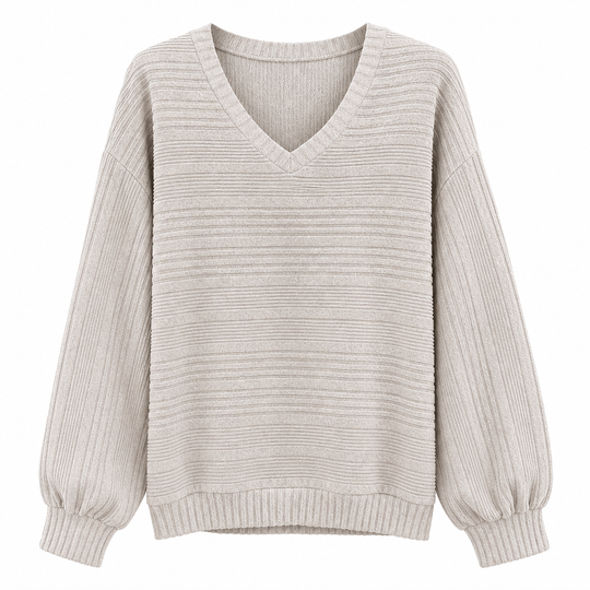 👚 Flattering Neckline, Easy Everyday Comfort | Women's Casual Long Sleeve V-Neck Top