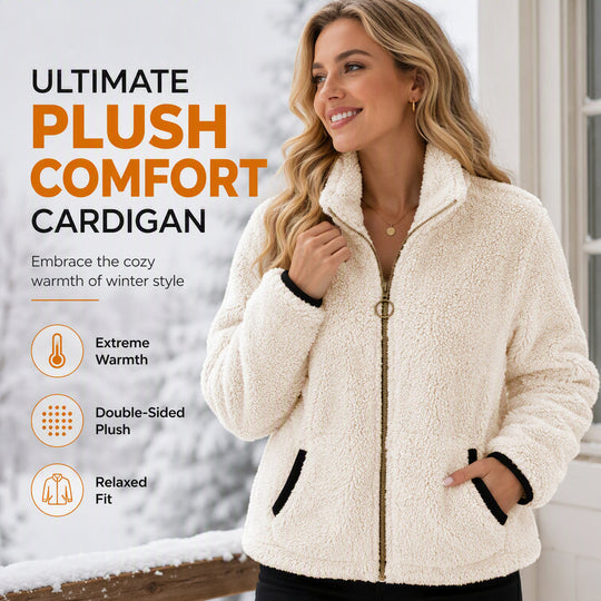 🧥 Easy On/Off, Effortless Layering | Women's Casual Zip-Up Cardigan Jacket