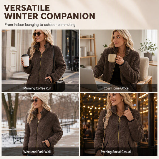 🧥 Easy On/Off, Effortless Layering | Women's Casual Zip-Up Cardigan Jacket