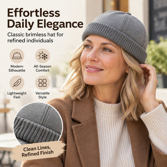 Unisex Warm Knit Brimless Docker Cap