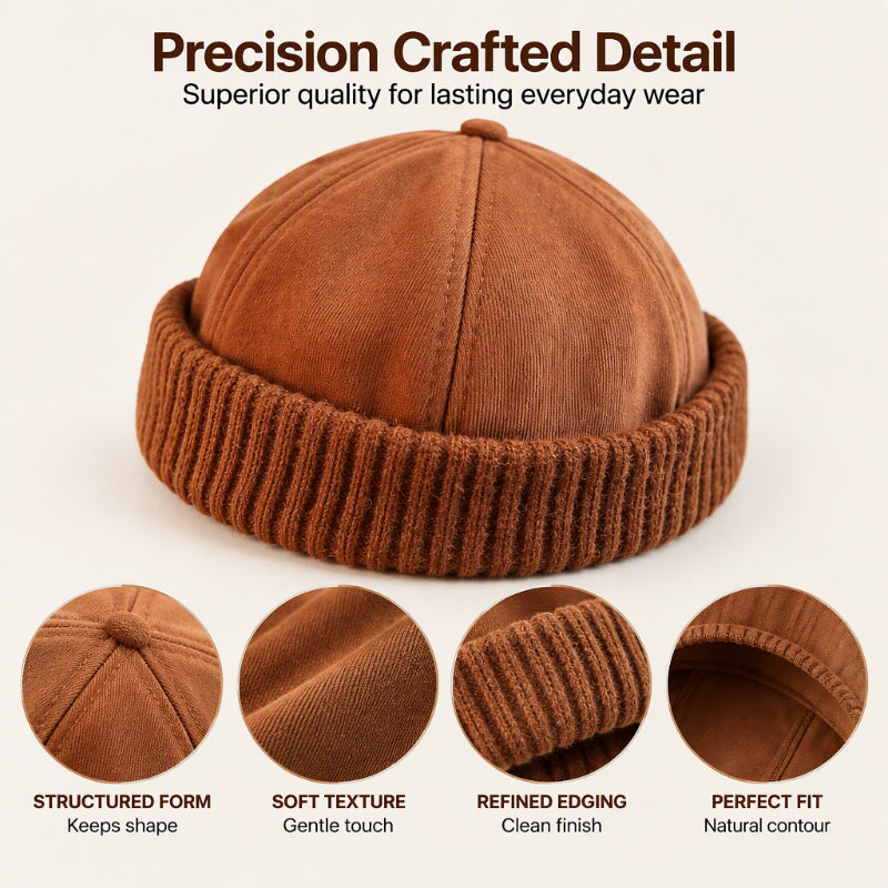 Unisex Warm Knit Brimless Docker Cap