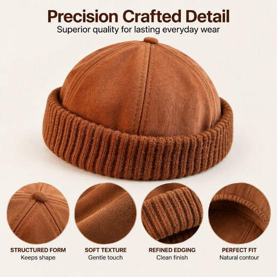 Unisex Warm Knit Brimless Docker Cap