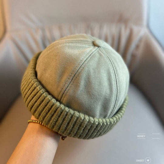 Unisex Warm Knit Brimless Docker Cap