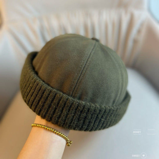 Unisex Warm Knit Brimless Docker Cap