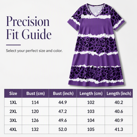 Women's V Neck Short Sleeve Printed Dress