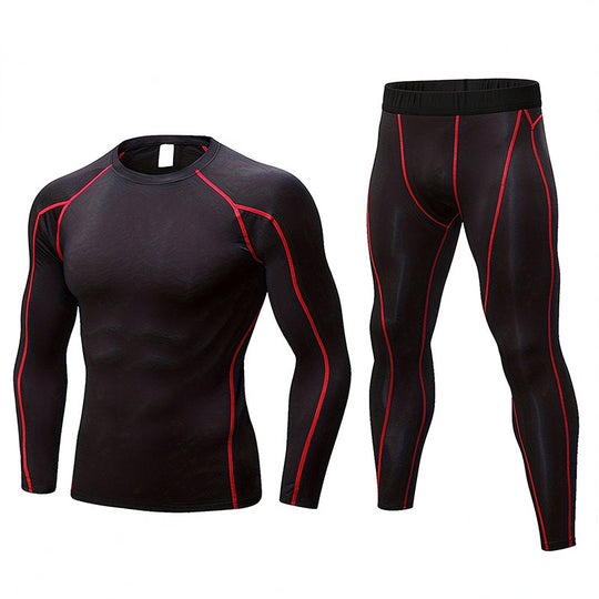 🏃 Flexible Support, Toasty Base-Layer Warmth | Men's Compression Workout Thermal Underwear Set