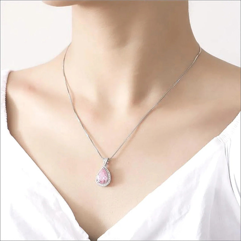 [Hadiah untuknya] Set Perhiasan Zirkon Indah Wanita
