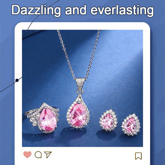 [Hadiah untuknya] Set Perhiasan Zirkon Indah Wanita